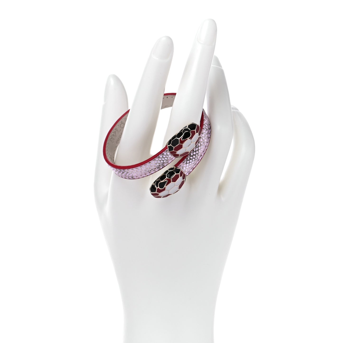 Metallic Karung Serpenti Forever Bracelet Rosa di Francia Light Gold