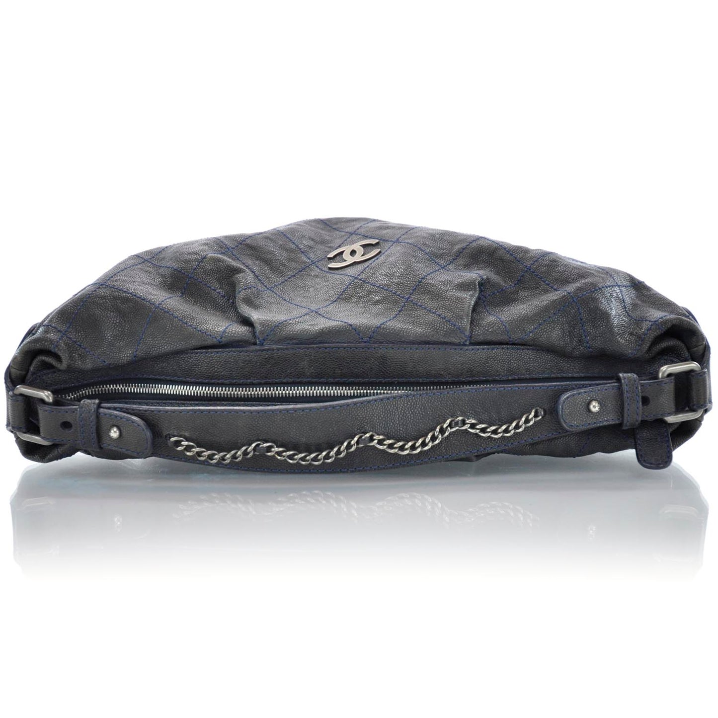 Caviar Outdoor Ligne Hobo Bag Black
