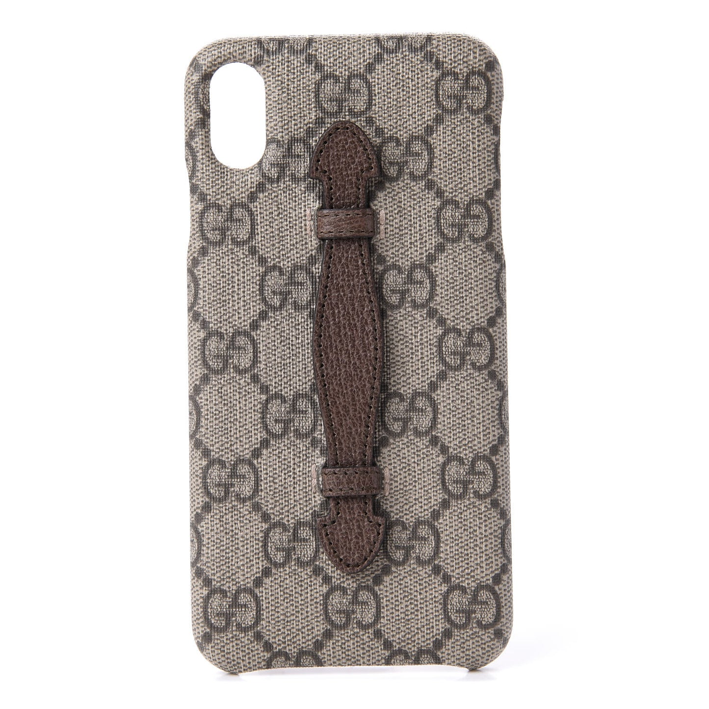 GG Supreme Monogram Top Handle iPhone XS Max Case Beige