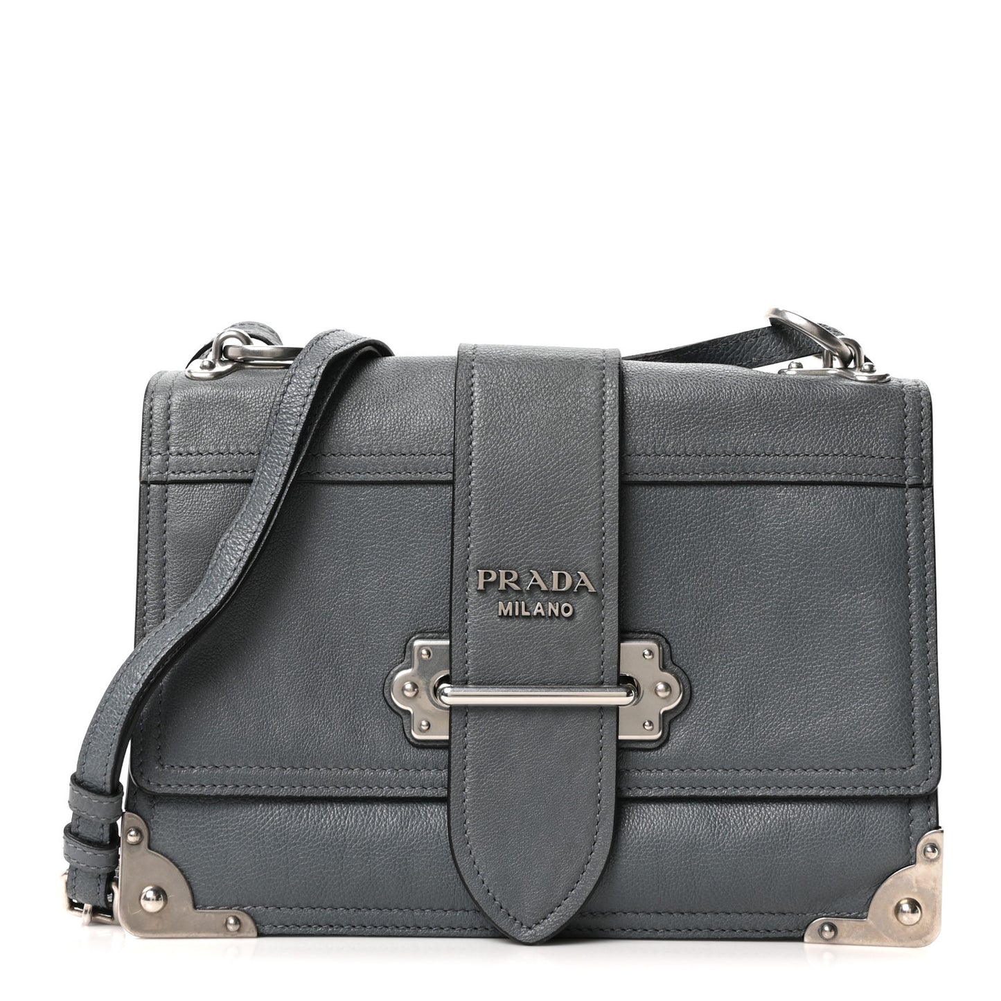 Glace Calf Soft Cahier Bag Marine Astrale