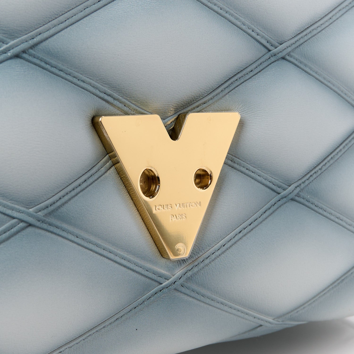 Louis Vuitton Lambskin Malletage GO-14 MM Ecume 8 of 11