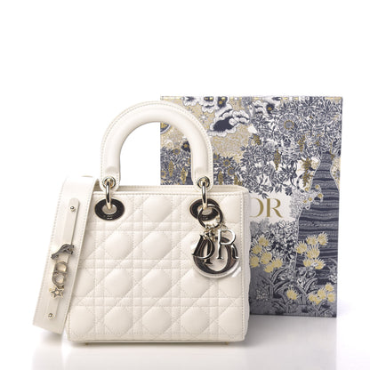 Christian Dior Lambskin Cannage Small My ABCDior Lady Dior White 11 of 11