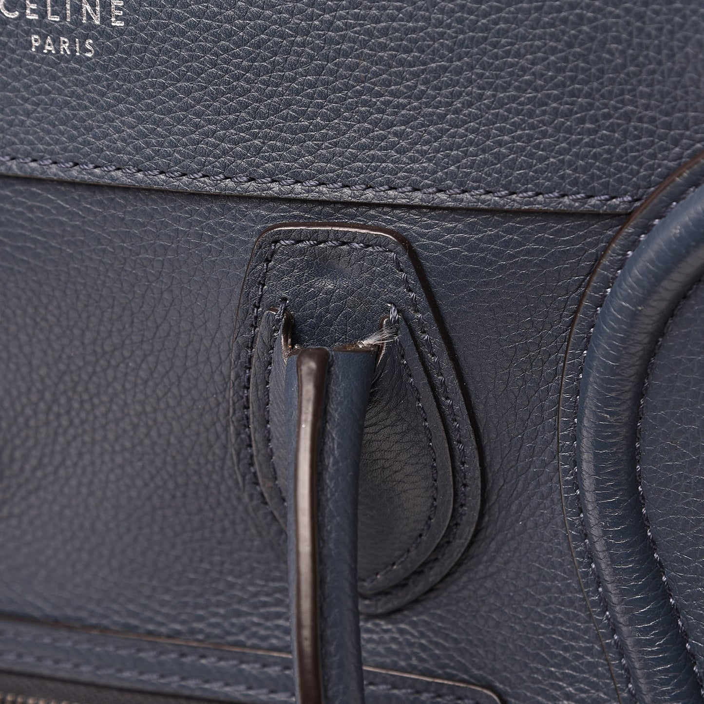 Drummed Calfskin Micro Luggage Orage