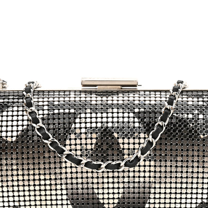 Chanel Metallic Lambskin Perforated Hollywood Clutch Silver 7 of 9