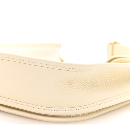 Hermes Taurillon Clemence Evelyne 23 Poche III Cream 10 of 11