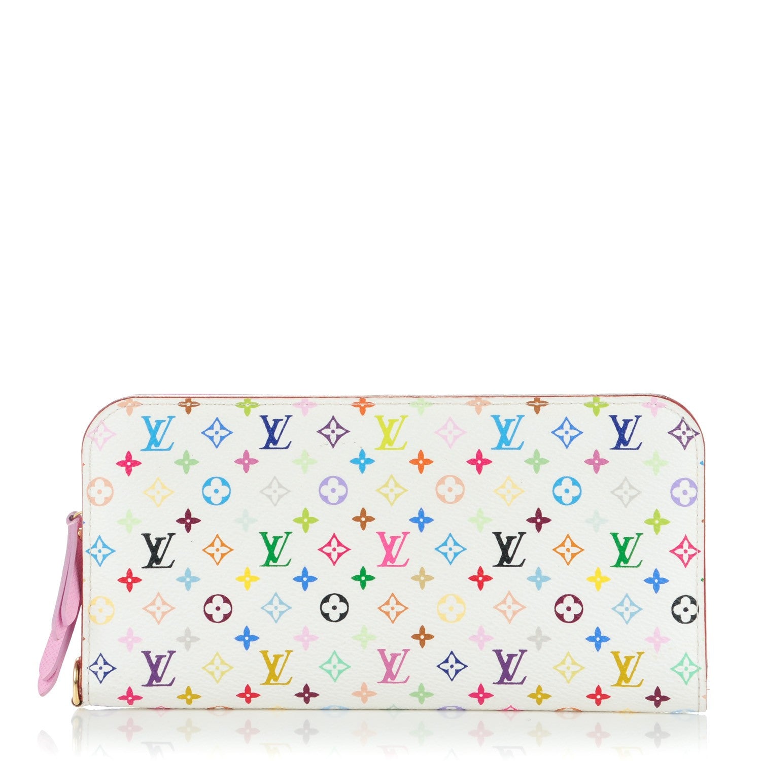 Louis Vuitton Monogram Multicolor Insolite Wallet White Litchi 1 of 8