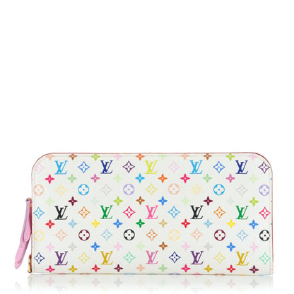 Louis Vuitton Monogram Multicolor Insolite Wallet White Litchi 1 of 8