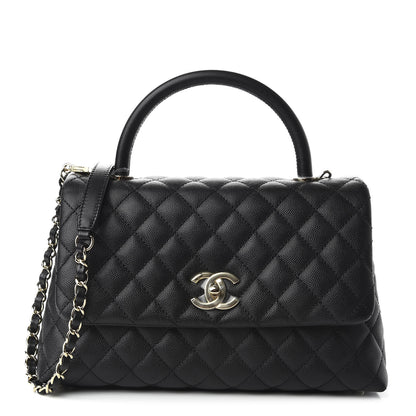 Chanel Caviar Quilted Small Coco Handle Flap Black 1 of 11