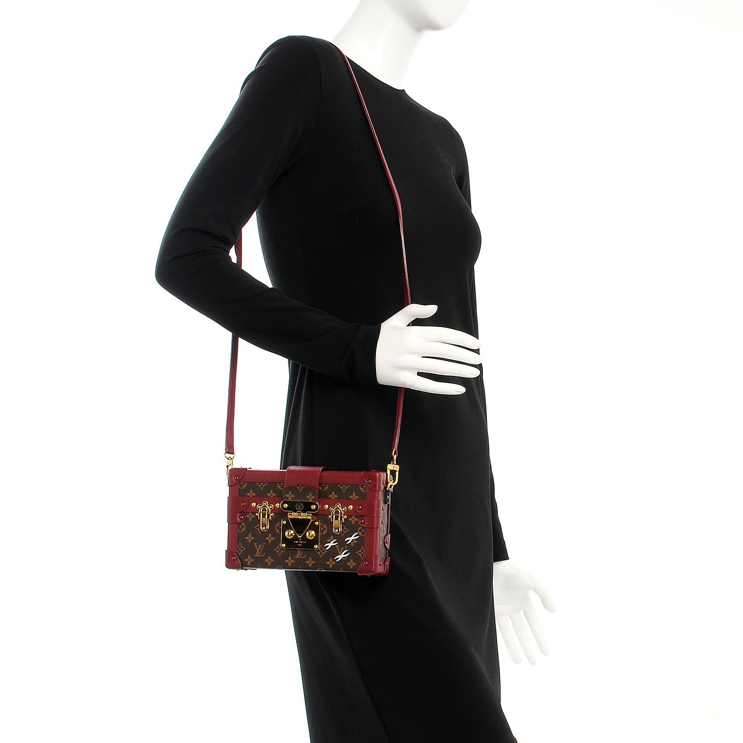 Louis Vuitton Monogram Petite Malle Bordeaux 2 of 6