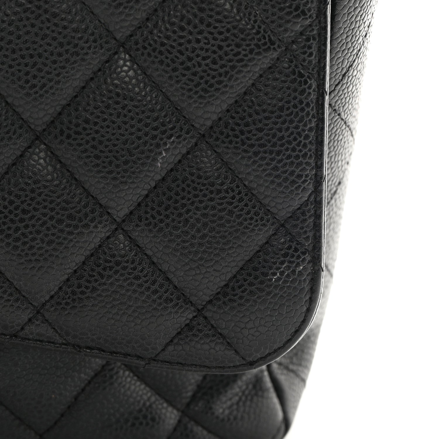 Chanel Caviar Quilted Jumbo Single Flap Black 17 of 18