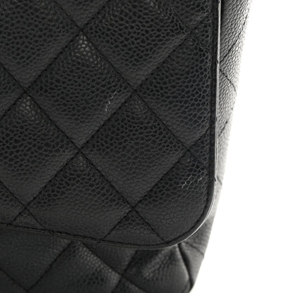 Chanel Caviar Quilted Jumbo Single Flap Black 17 of 18