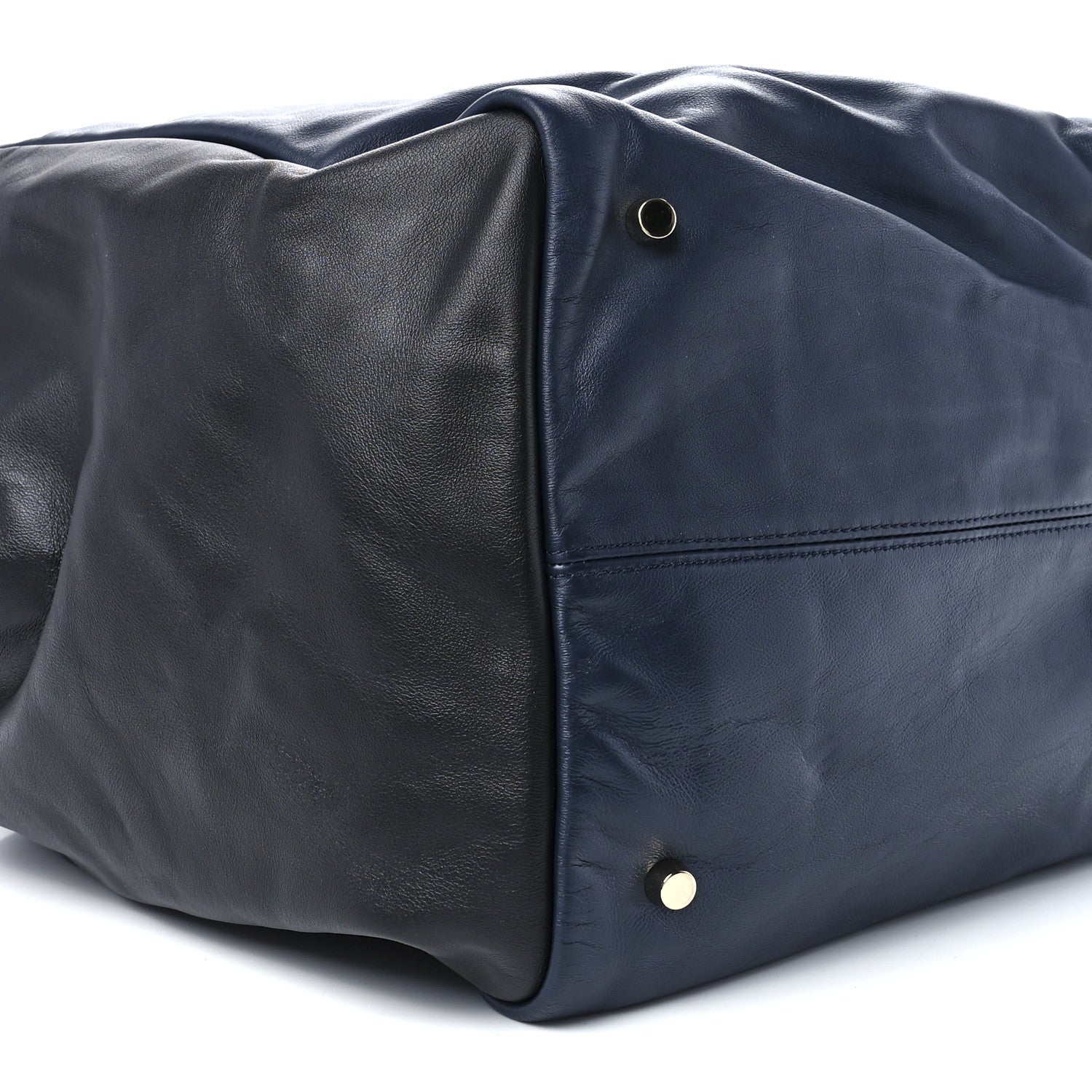 Versace Calfskin Day Dreamer Satchel Black Navy 5 of 14