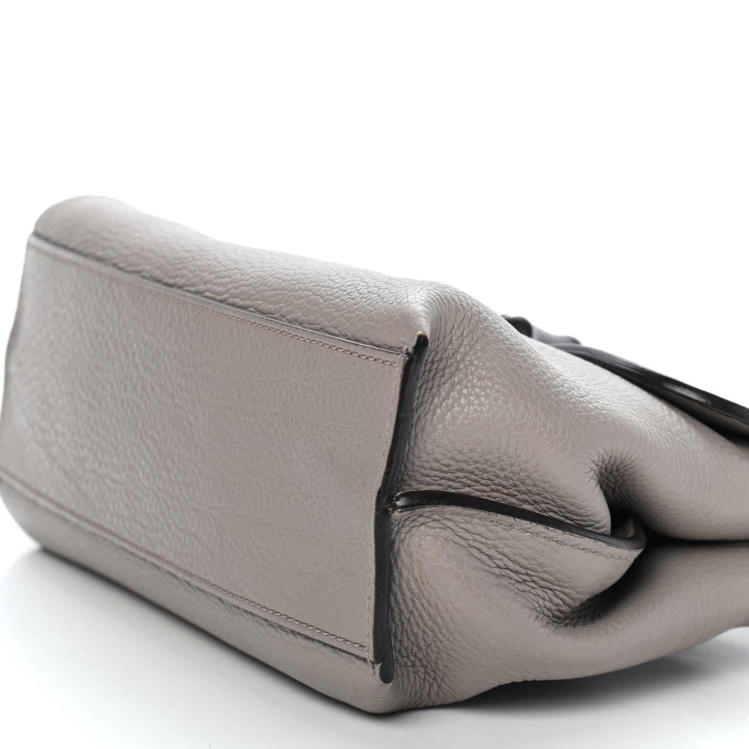 Gucci Cellarius Calfskin Small Bamboo Daily Top Handle Bag Storm Grey 9 of 9