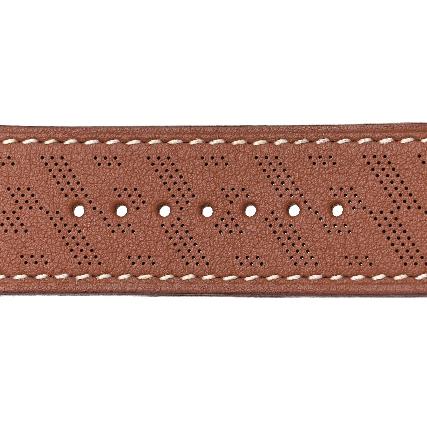 Hermes Swift 42mm H Diagonal Apple Watch Single Tour Band Gold 3 of 11