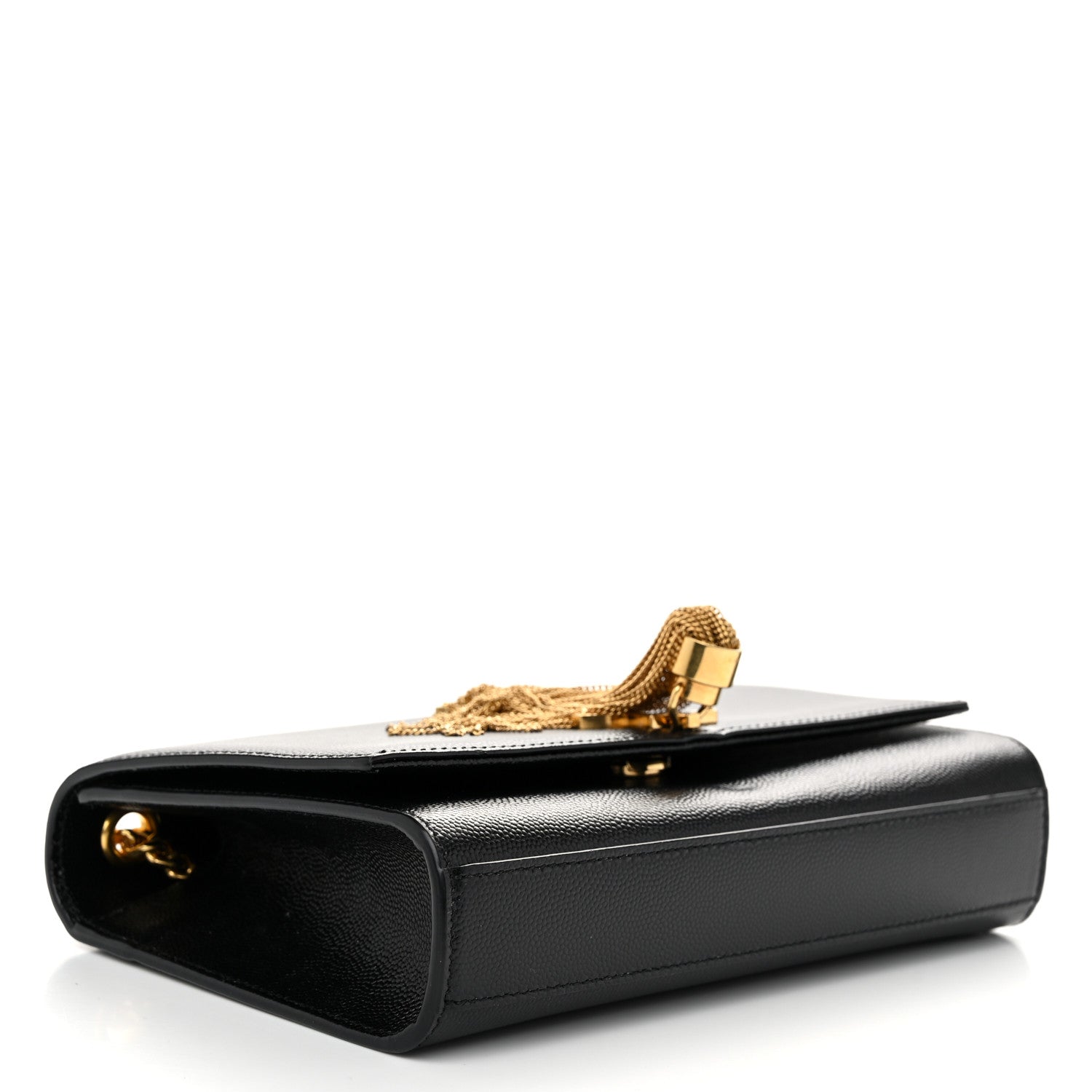 Saint Laurent Grain De Poudre Small Classic Monogram Kate Tassel Satchel Black 4 of 11
