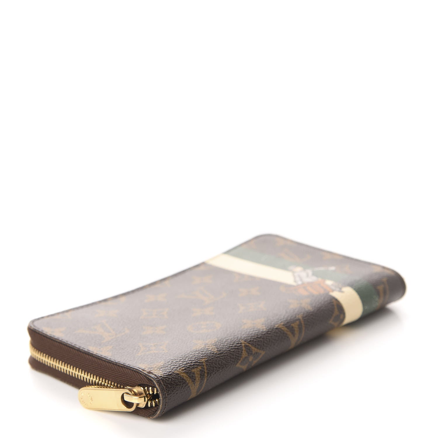 Louis Vuitton Monogram Groom Zippy Organizer Wallet Green 4 of 10