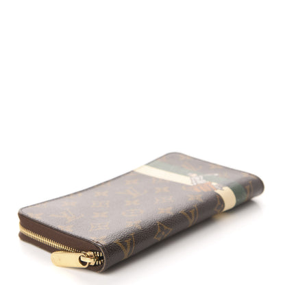 Louis Vuitton Monogram Groom Zippy Organizer Wallet Green 4 of 10