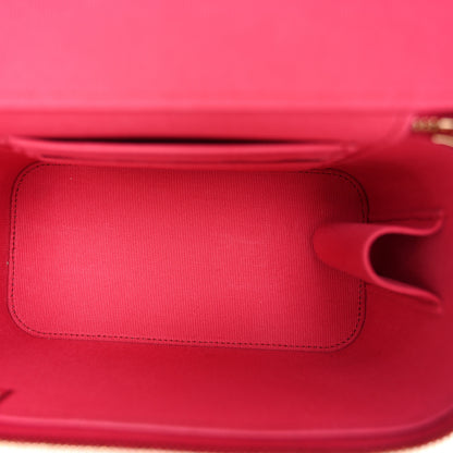 Chanel Lambskin Quilted Small Top Handle Vanity Case With Chain Dark Pink 4 of 10