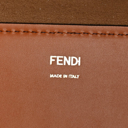 Fendi Vitello King Plexiglass Large Fendi Sunshine Shopper Tote Cuoio 6 of 10