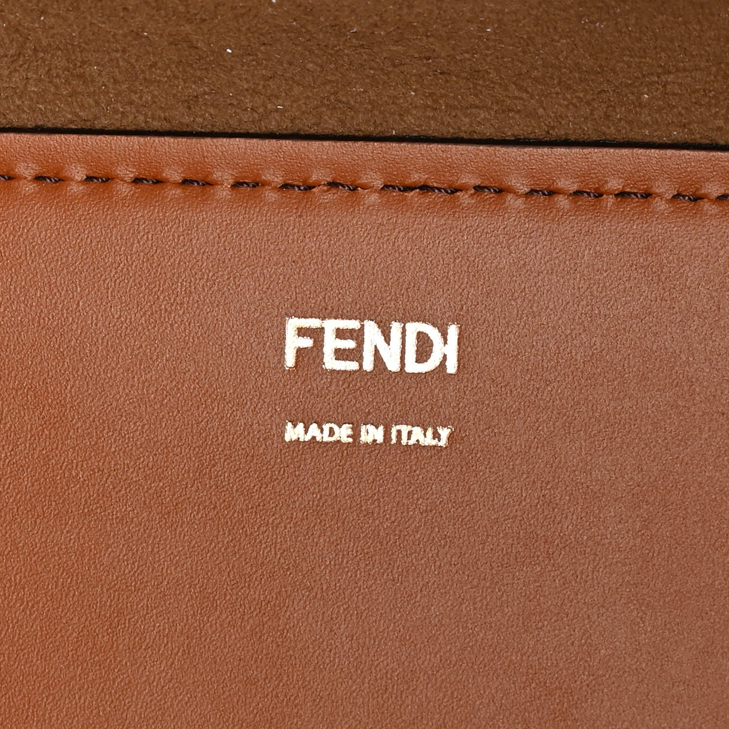 Fendi Vitello King Plexiglass Large Fendi Sunshine Shopper Tote Cuoio 6 of 10