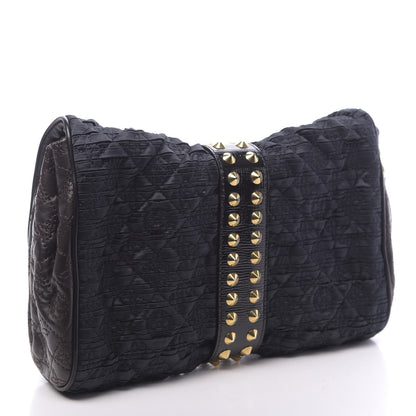 Louis Vuitton Satin Quilted Monogram Coquette Pochette Navy 3 of 10