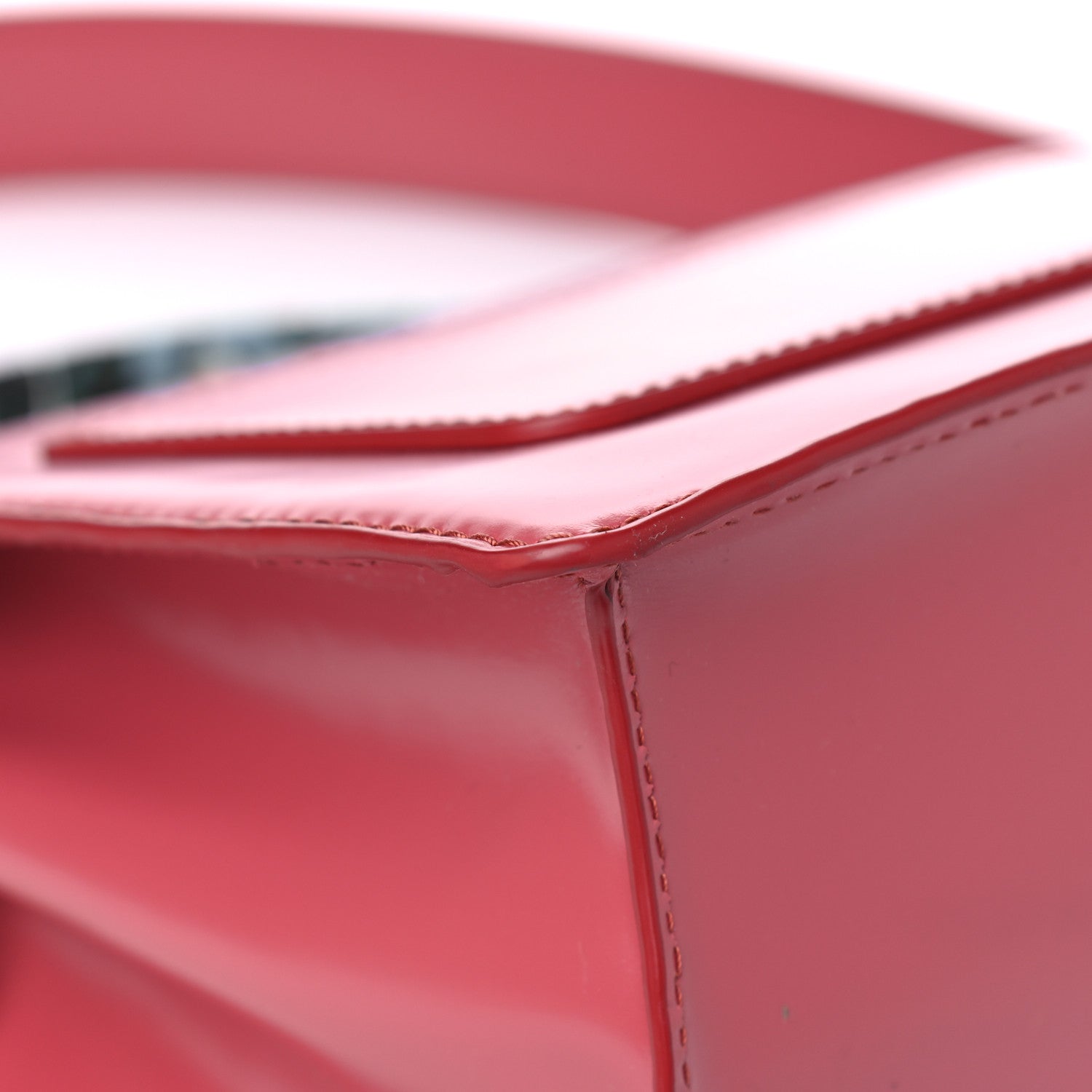 Marc Jacobs Shiny Calfskin Uptown Shoulder Bag Santa Fe Red 10 of 11