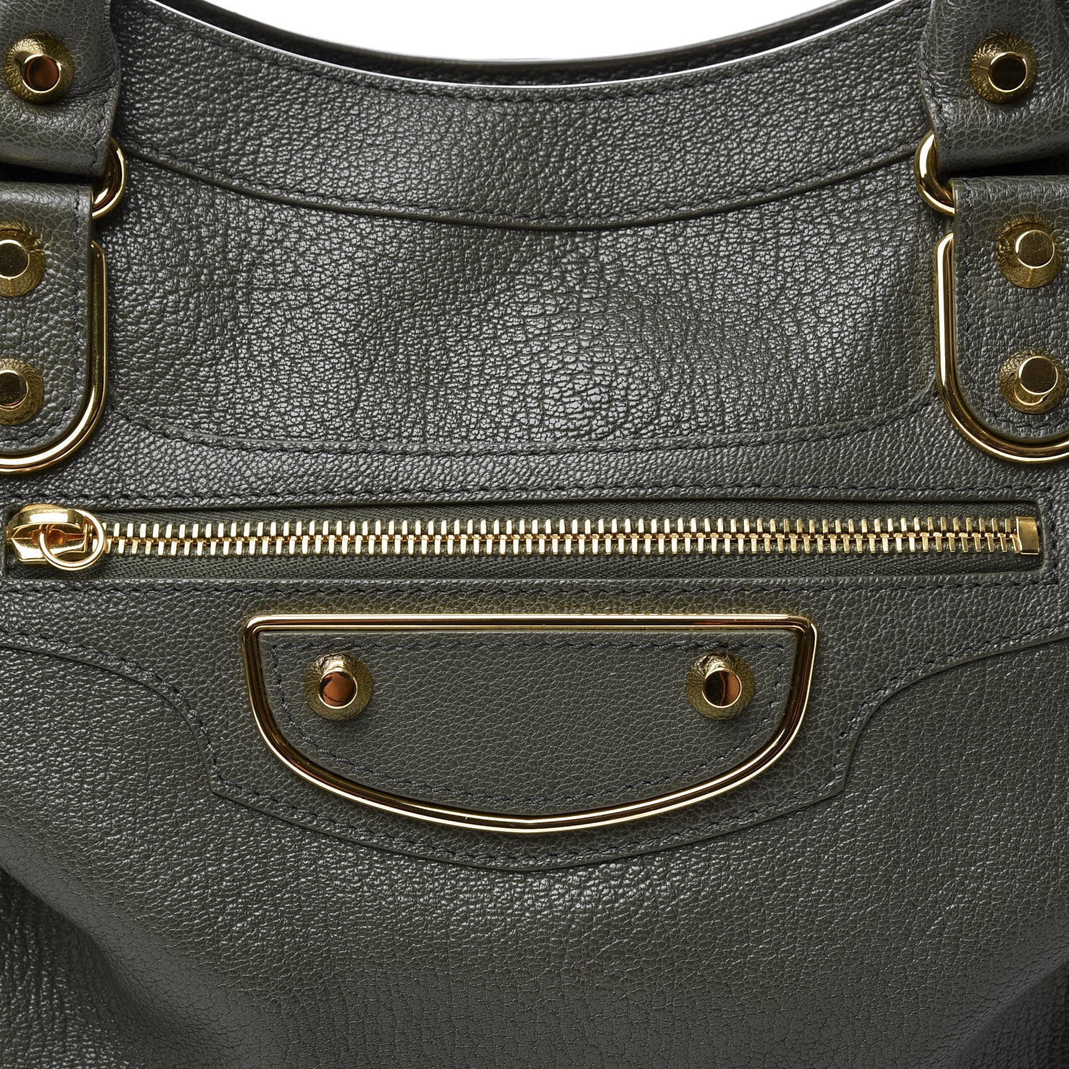 Balenciaga Chevre Gold Metallic Edge Hardware City 10 of 11