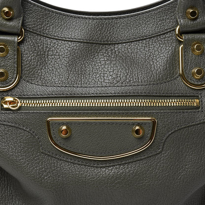 Balenciaga Chevre Gold Metallic Edge Hardware City 10 of 11