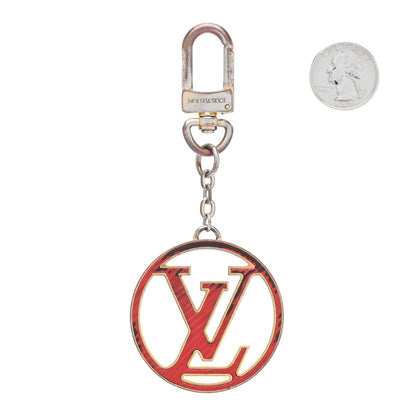 Louis Vuitton Epi LV Circle Bag Charm Key Holder Red Pink 2 of 3