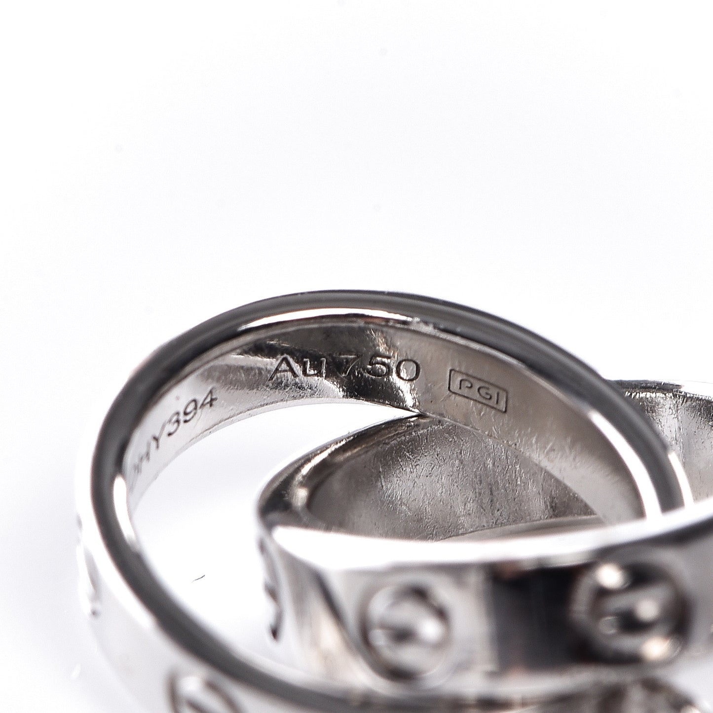 18K White Gold Interlocking LOVE Bracelet