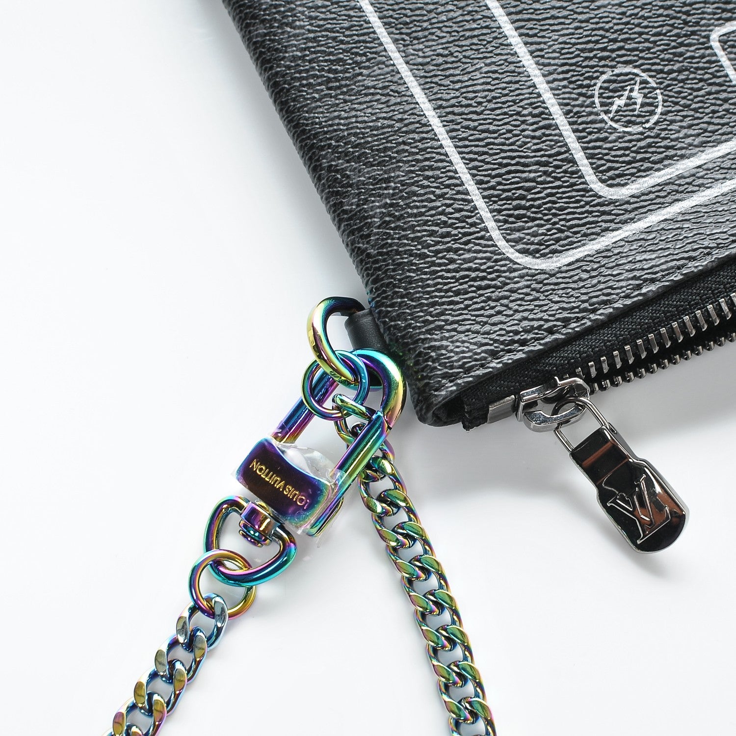 Louis Vuitton Monogram Eclipse Fragment Design iPad Pouch 9 of 9