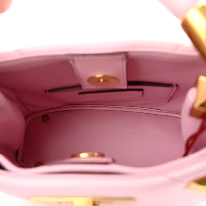 Valentino Garavani Nappa Mini Roman Stud The Handle Bag Pink Borealis 5 of 9
