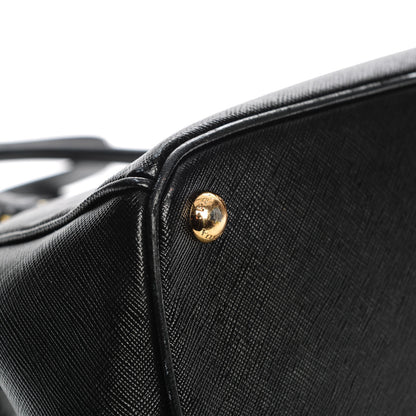 Prada Saffiano Medium Galleria Double Zip Tote Black 10 of 12