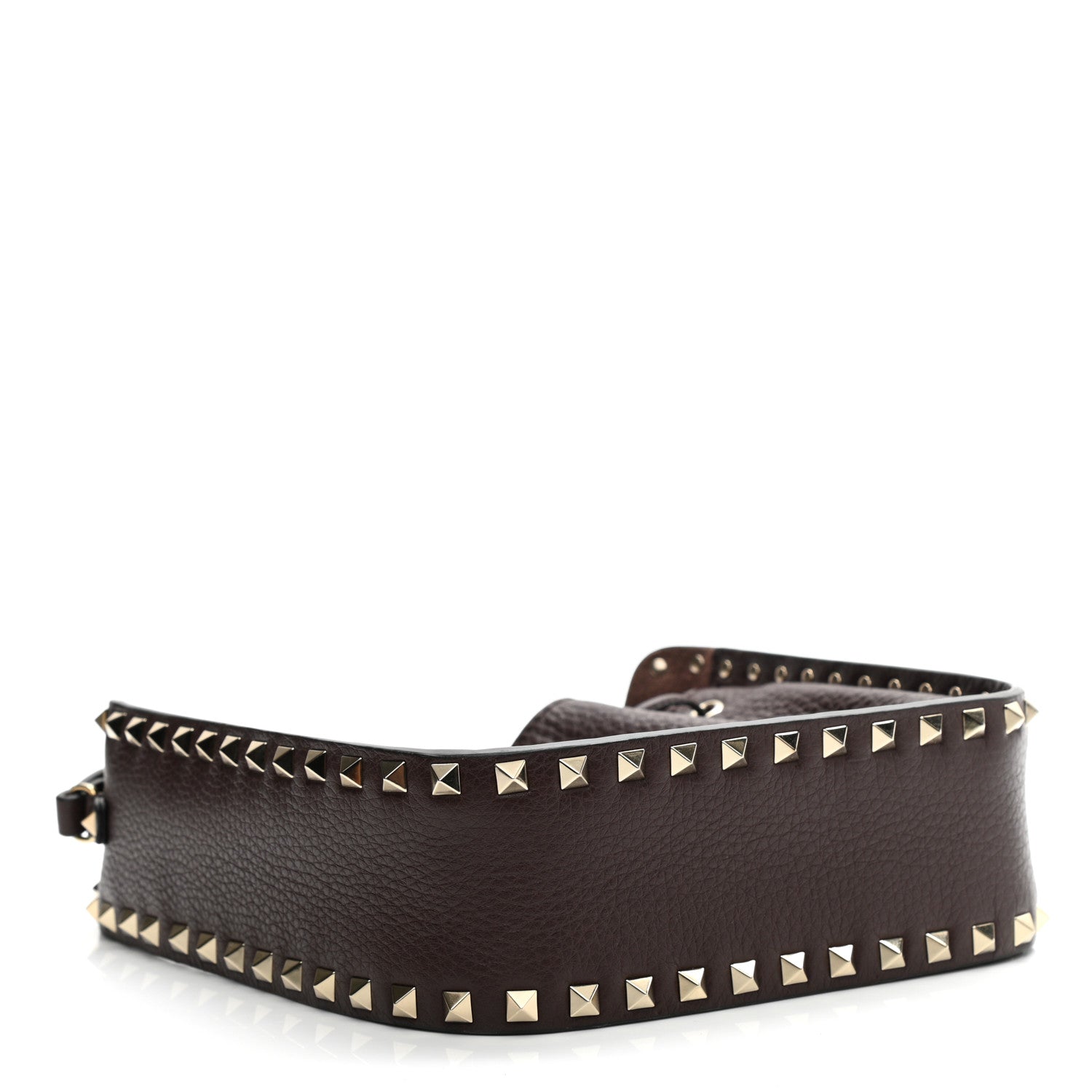Valentino Garavani Grained Calfskin Rockstud Bucket Bag Rubin 4 of 10