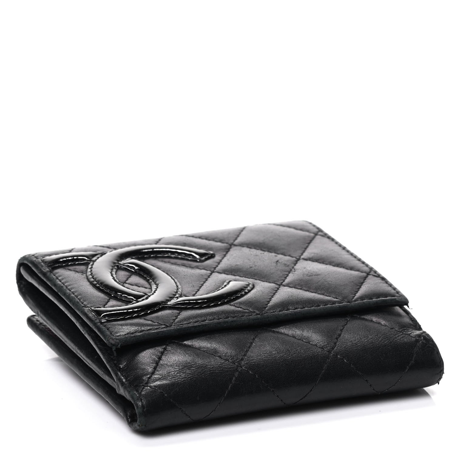 Chanel Calfskin Quilted Cambon Flap Wallet Black 3 of 4