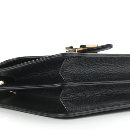 Gucci Dollar Calfskin Small Interlocking G Shoulder Bag Black 17 of 22