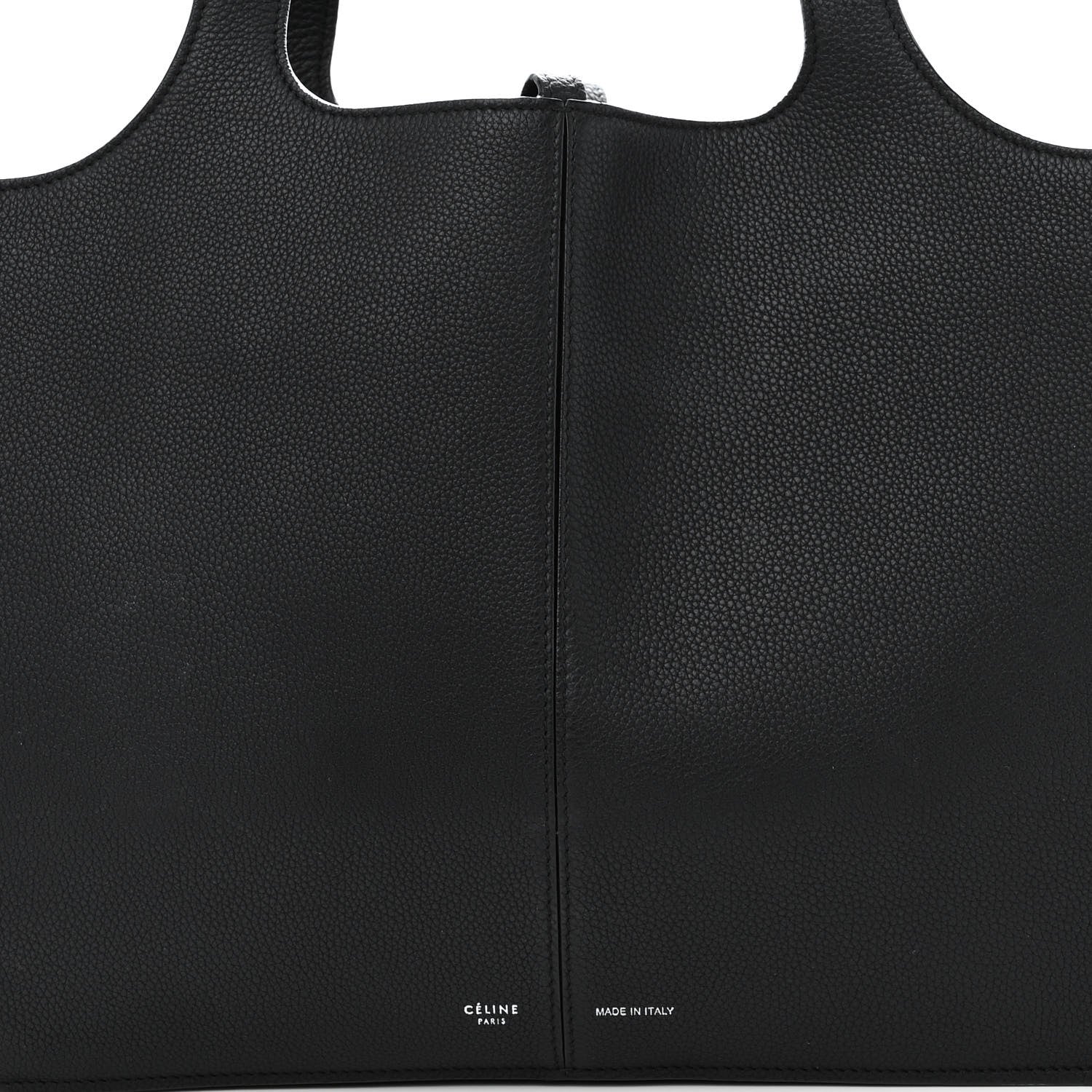 Celine Baby Grained Calfskin Medium Tri-Fold Bag Black 8 of 13