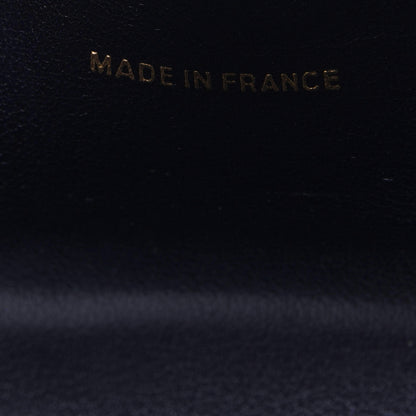 Chanel Lambskin Diamond Stitched Compact French Wallet Navy 8 of 18