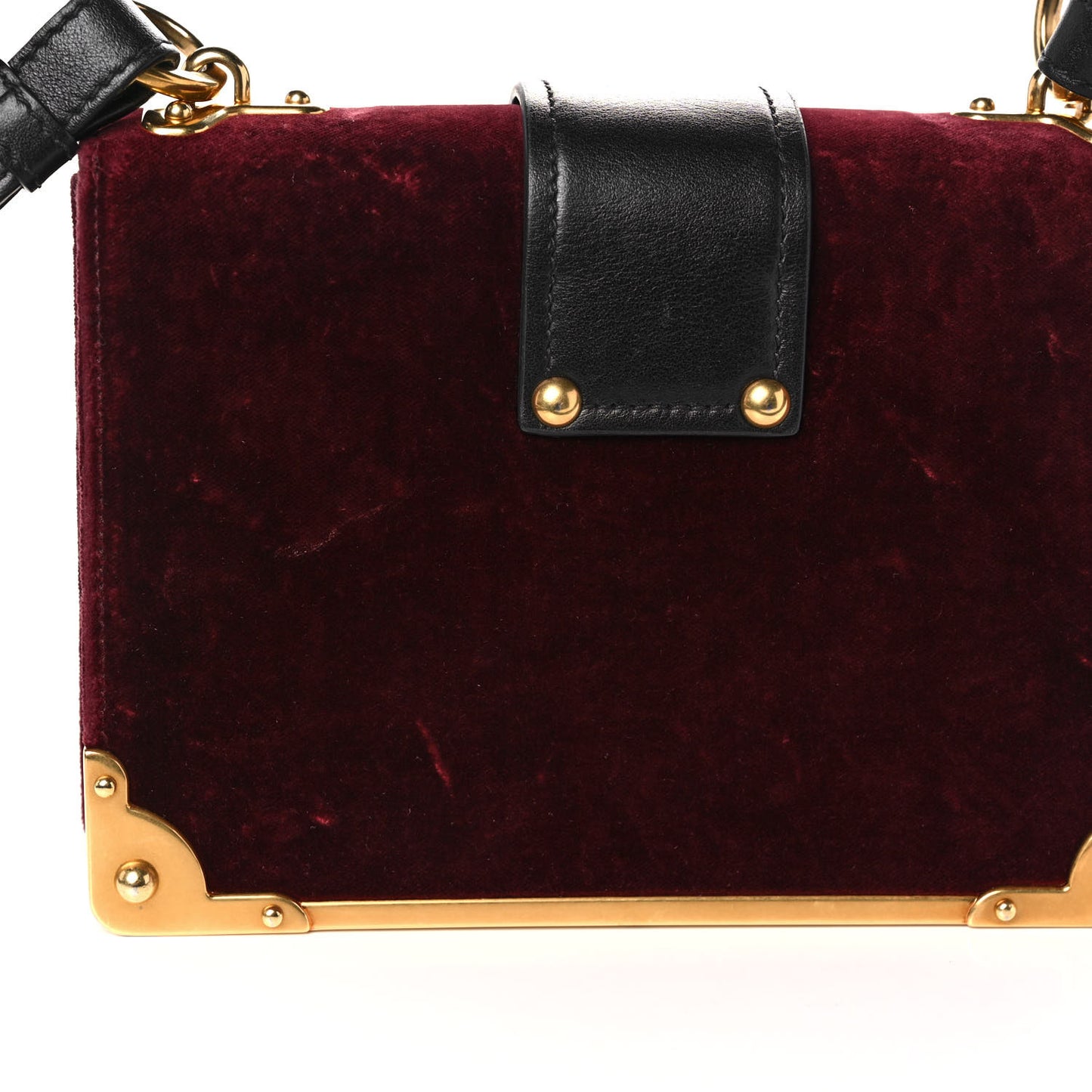 Velvet City Calfskin Cahier Bag Ribes Black