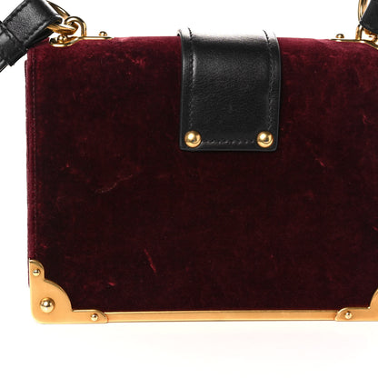 Prada Velvet City Calfskin Cahier Bag Ribes Black 7 of 9