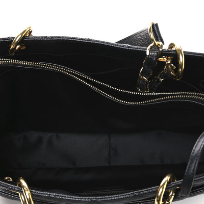 Chanel Caviar Quilted XL Grand Shopping Tote GST Black 5 of 10
