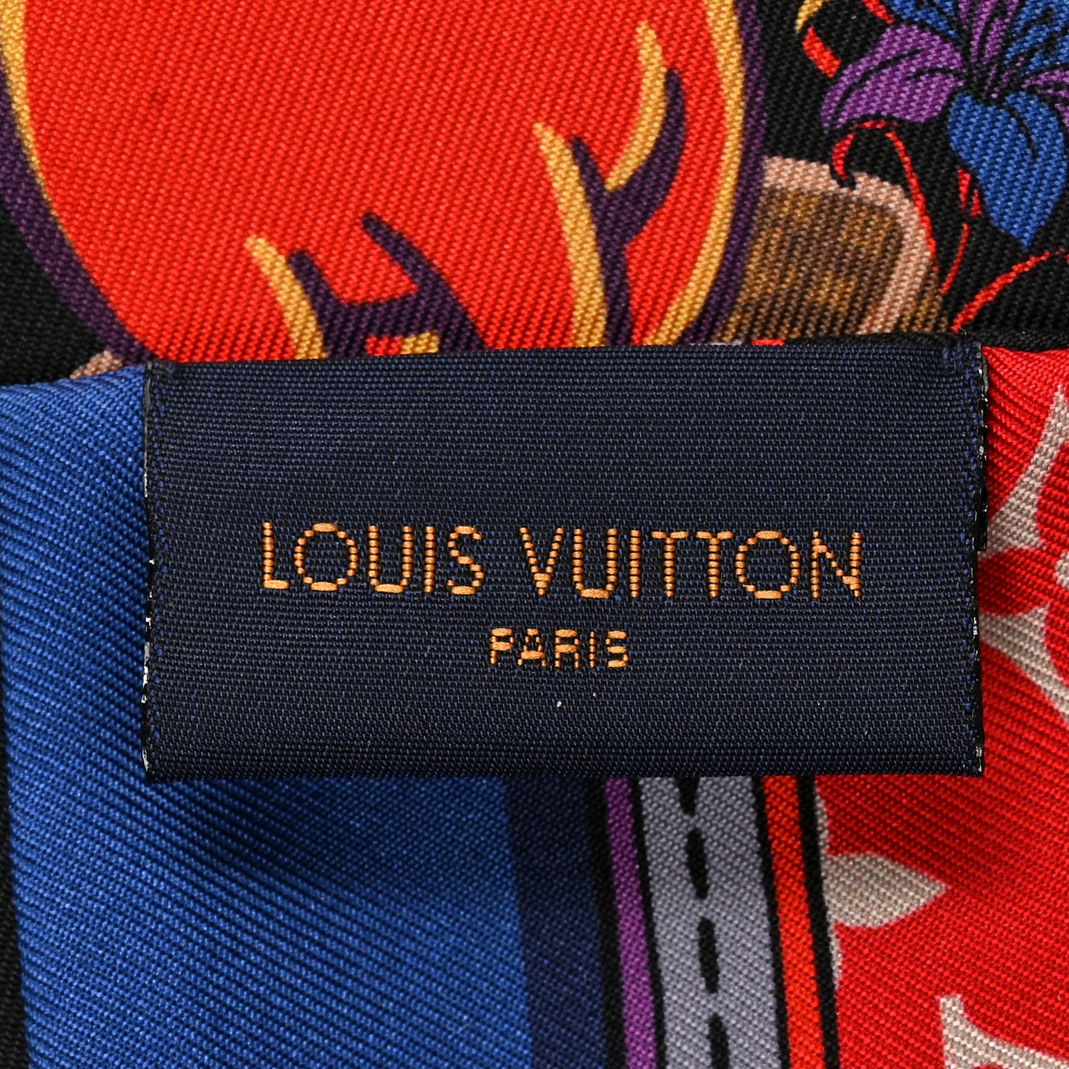 Louis Vuitton Silk Monogram Superstition Bandeau Black 1264815