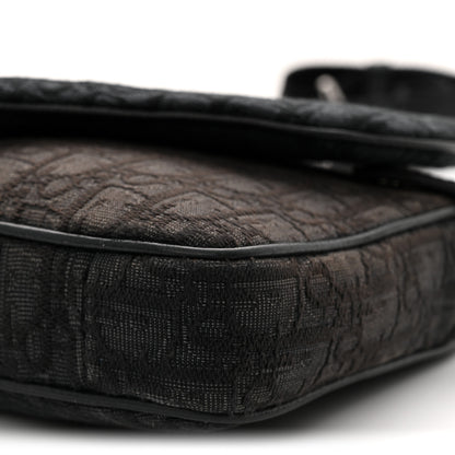 Christian Dior Oblique Saddle Triple Pouch Black 10 of 13