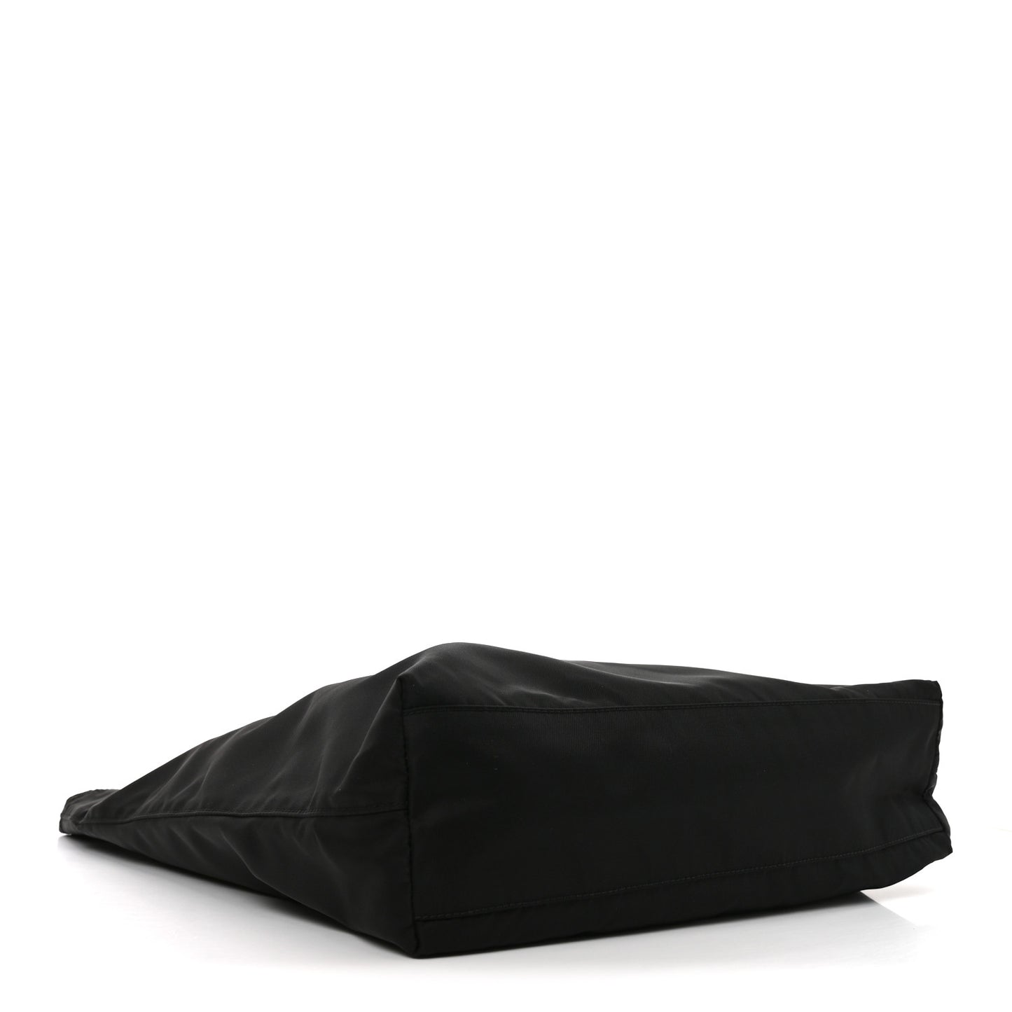 Tessuto Nylon Soft Calfskin Tote Black