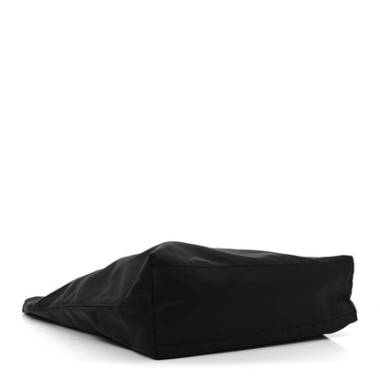 Prada Tessuto Nylon Soft Calfskin Tote Black 3 of 8