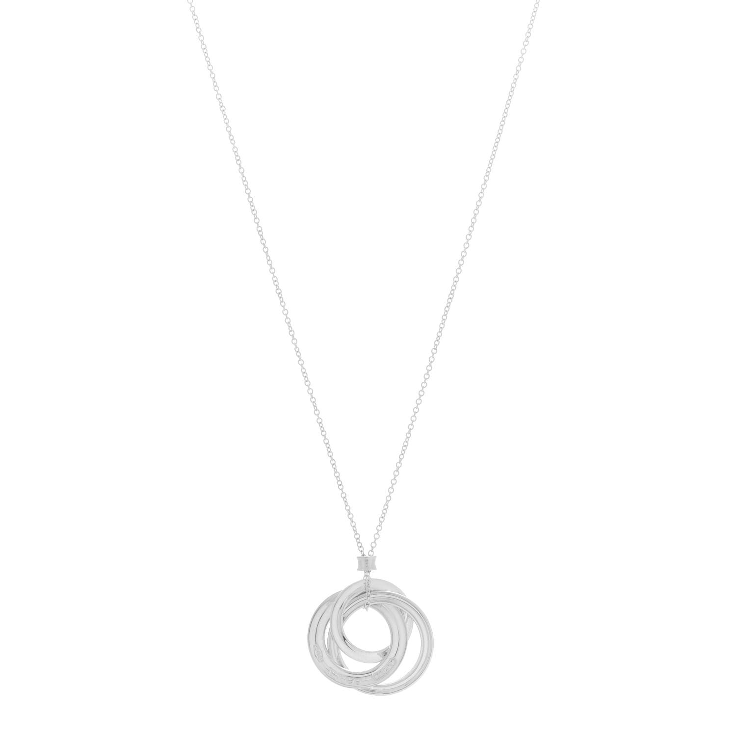 Tiffany Sterling Silver 1837 Circles Pendant Necklace 1 of 7