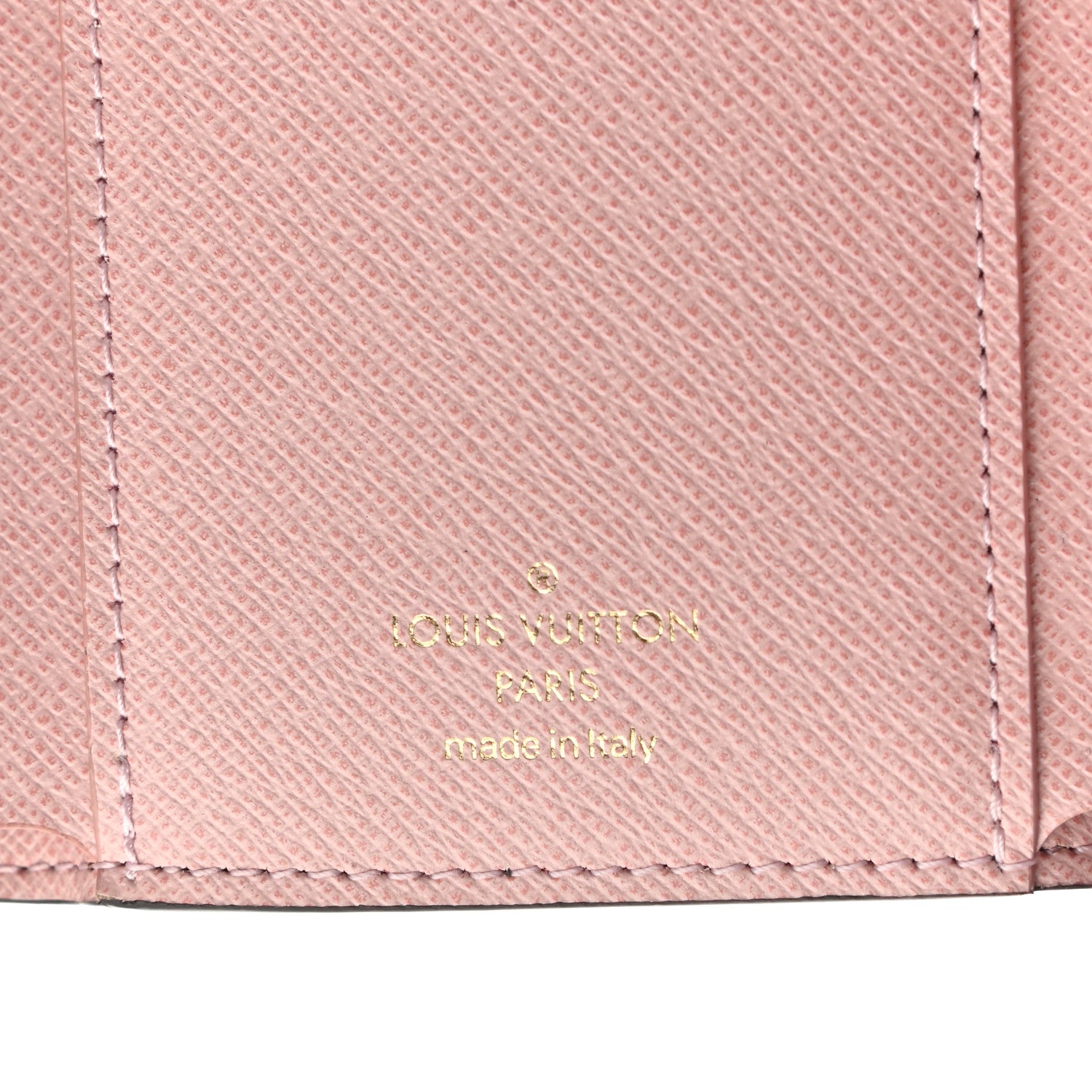 Louis Vuitton Damier Ebene Victorine Wallet Rose Ballerine 6 of 6