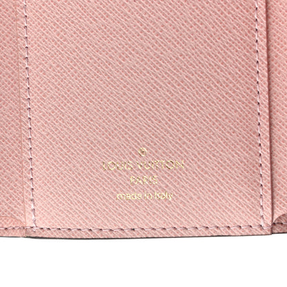 Louis Vuitton Damier Ebene Victorine Wallet Rose Ballerine 6 of 6