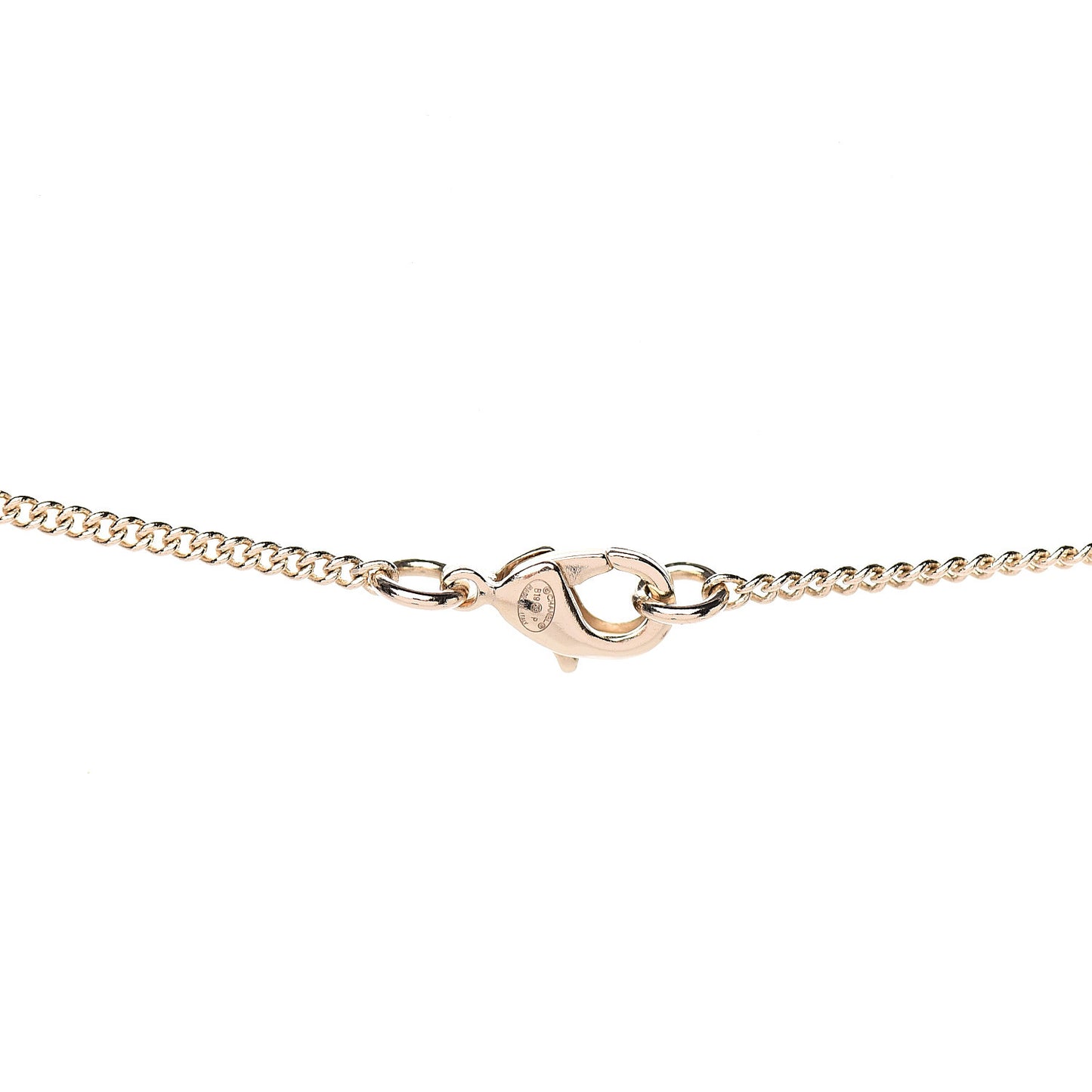 Crystal Resin CC Drop Pendant Necklace Gold