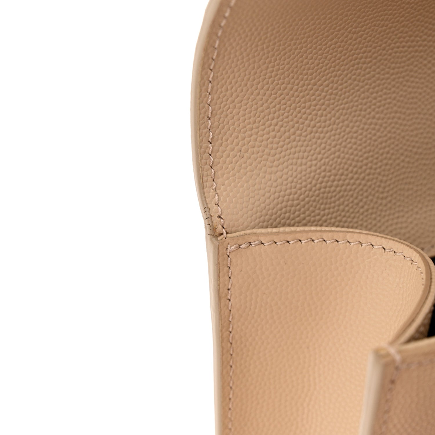 Saint Laurent Grain De Poudre Classic Monogram Cassandre Clutch Nude Powder 8 of 10